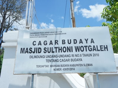 cagar Budaya Masjid Sulthoni Wotgaleh